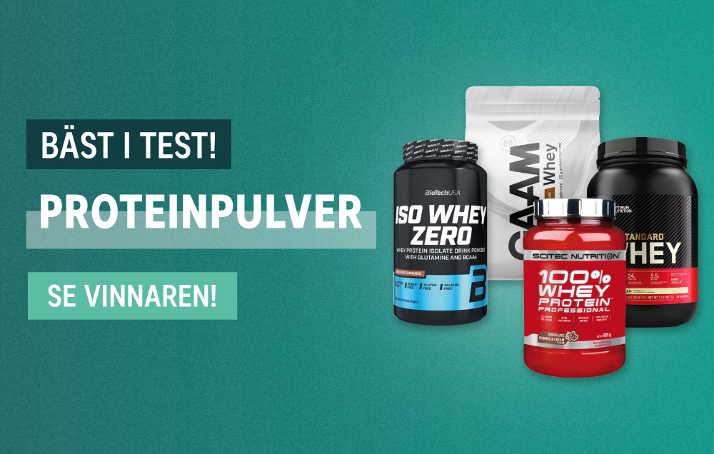 Proteinpulver bäst i test 2024 med fyra populära proteinpulver